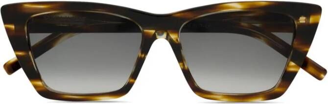 Saint Laurent Eyewear SL 276 Mica zonnebril met cat-eye montuur Bruin