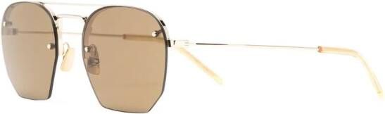 Saint Laurent Eyewear SL 422 zonnebril met piloten montuur Goud