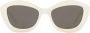 Saint Laurent Eyewear SL 423 zonnebril met kattenoog montuur Wit - Thumbnail 1