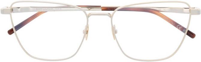 Saint Laurent Eyewear SL 551 zonnebril met cat-eye montuur Goud