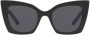 Saint Laurent Eyewear SL 552 zonnebril met cat-eye montuur Zwart - Thumbnail 1