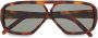 Saint Laurent Eyewear SL 569 Y zonnebril met piloten montuur Zwart - Thumbnail 1