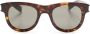 Saint Laurent Eyewear SL 571 zonnebril met rond montuur Bruin - Thumbnail 1