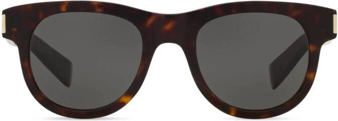 Saint Laurent Eyewear SL 571 zonnebril met rond montuur Groen