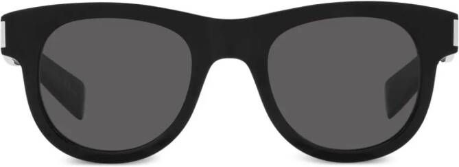 Saint Laurent Eyewear SL 571 zonnebril met rond montuur Zwart