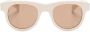 Saint Laurent Eyewear SL 571 zonnebril met rond montuur Beige - Thumbnail 1