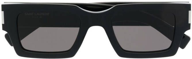 Saint Laurent Eyewear SL 572 zonnebril met logo Zwart