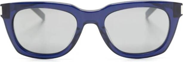 Saint Laurent Eyewear SL 582 zonnebril met vierkant montuur Blauw