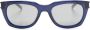 Saint Laurent Eyewear SL 582 zonnebril met vierkant montuur Blauw - Thumbnail 1