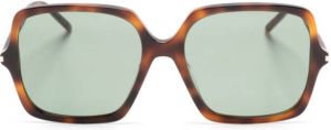 Saint Laurent Eyewear SL 591 zonnebril met vierkant montuur Bruin