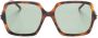 Saint Laurent Eyewear SL 591 zonnebril met vierkant montuur Bruin - Thumbnail 1
