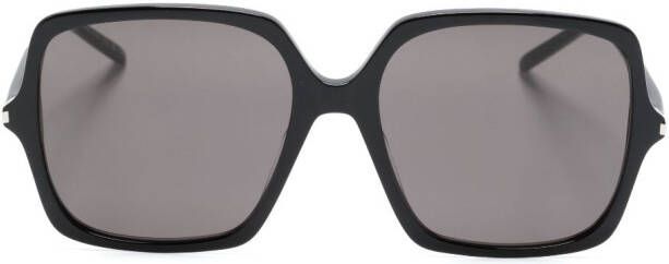 Saint Laurent Eyewear SL 591 zonnebril met vierkant montuur Zwart
