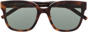 Saint Laurent Eyewear SL M107 zonnebril met vierkant montuur Bruin