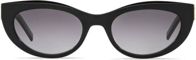 Saint Laurent Eyewear SL M115 zonnebril met rond montuur Zwart