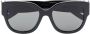 Saint Laurent Eyewear SL M95 zonnebril met oversized montuur Zwart - Thumbnail 1