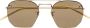 Saint Laurent Eyewear SL422 zonnebril met geometrisch montuur Goud - Thumbnail 1