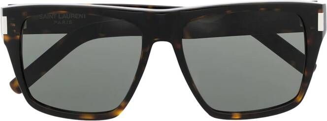 Saint Laurent Eyewear SL424 zonnebril met vierkant montuur Bruin