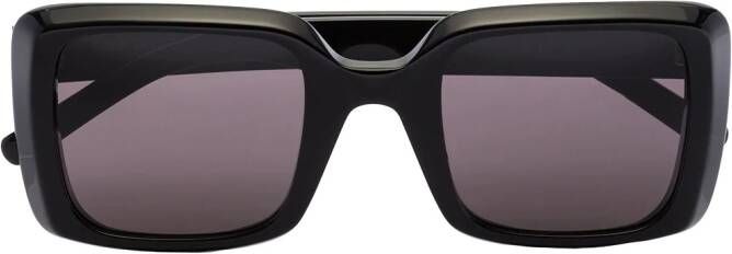 Saint Laurent Eyewear SL497 zonnebril met oversized montuur Zwart