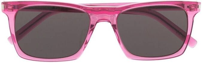 Saint Laurent Eyewear SL559 zonnebril met vierkant montuur Roze