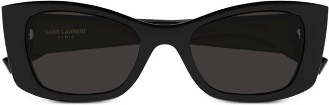 Saint Laurent Eyewear SLP zonnebril met rechthoekig montuur Zwart