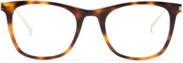 Saint Laurent Eyewear Bril met rond montuur Bruin