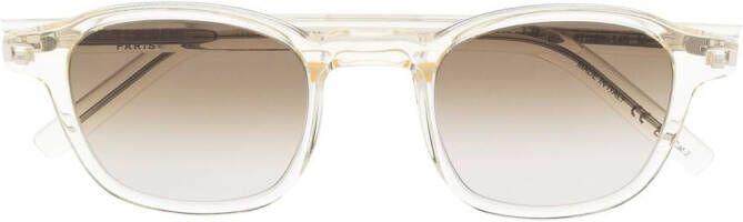 Saint Laurent Eyewear tortoiseshell round-frame sunglasses Geel