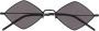 Saint Laurent Eyewear Lisa zonnebril met dia ten montuur Zwart - Thumbnail 1
