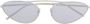 Saint Laurent Eyewear Zonnebril met cat-eye montuur Zilver - Thumbnail 1