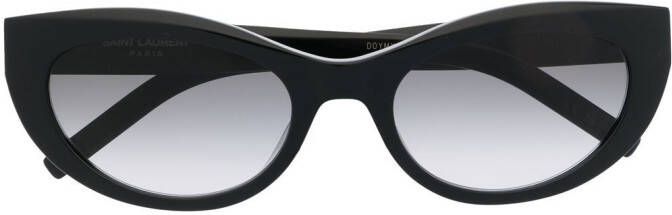 Saint Laurent Eyewear Zonnebril met cat-eye montuur Zwart