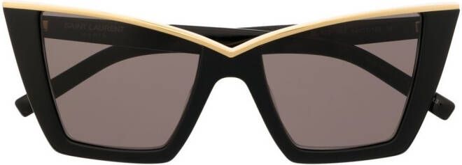 Saint Laurent Eyewear Zonnebril met cat-eye montuur Zwart
