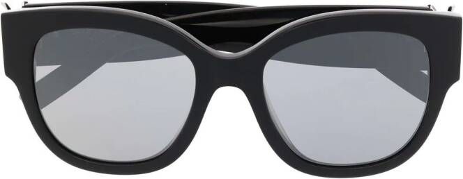 Saint Laurent Eyewear Zonnebril met cat-eye montuur Zwart