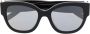 Saint Laurent Eyewear Zonnebril met cat-eye montuur Zwart - Thumbnail 1