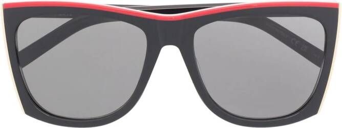 Saint Laurent Eyewear Zonnebril met cat-eye montuur Zwart