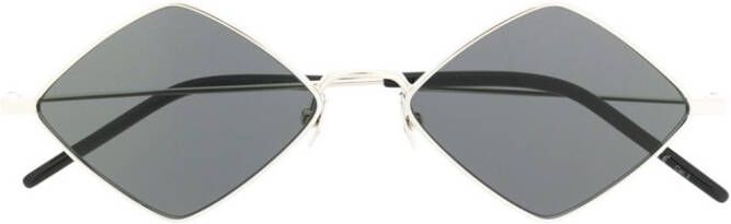 Saint Laurent Eyewear Zonnebril met diamant montuur Zwart