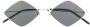 Saint Laurent Eyewear Zonnebril met diamant montuur Zwart - Thumbnail 1
