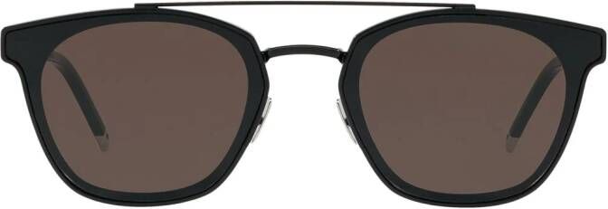 Saint Laurent Eyewear Zonnebril met dubbele neusbrug Zwart
