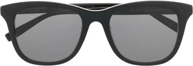 Saint Laurent Eyewear Zonnebril met vierkant montuur Zwart