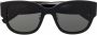Saint Laurent Eyewear Zonnebril met logoplakkaat Zwart - Thumbnail 1