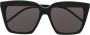 Saint Laurent Eyewear Zonnebril met logoplakkaat Zwart - Thumbnail 1