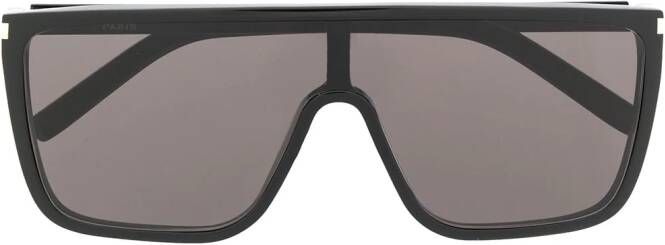 Saint Laurent Eyewear Zonnebril met oversized montuur Zwart