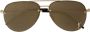 Saint Laurent Eyewear Zonnebril met piloten montuur Zwart - Thumbnail 1