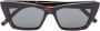 Saint Laurent Eyewear Zonnebril met rechthoekig montuur Bruin - Thumbnail 1