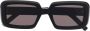 Saint Laurent Eyewear Zonnebril met rechthoekig montuur Zwart - Thumbnail 1