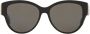 Saint Laurent Eyewear Zonnebril met rond montuur Zwart - Thumbnail 1