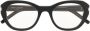 Saint Laurent Eyewear Zonnebril met rond montuur Zwart - Thumbnail 1