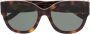 Saint Laurent Eyewear Zonnebril met schildpadschild design Bruin - Thumbnail 1