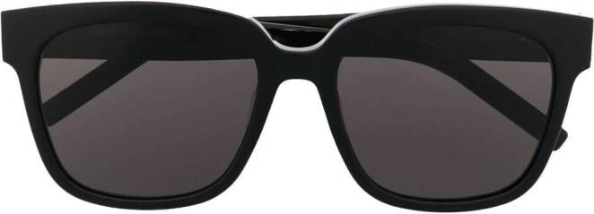 Saint Laurent Eyewear Zonnebril met vierkant montuur Zwart