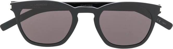 Saint Laurent Eyewear Zonnebril met vierkant montuur Zwart