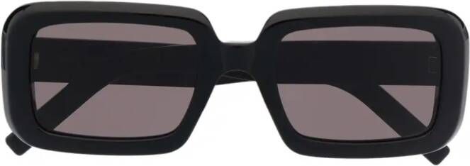 Saint Laurent Eyewear Zonnebril met vierkant montuur Zwart