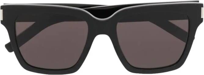 Saint Laurent Eyewear Zonnebril met vierkant montuur Zwart